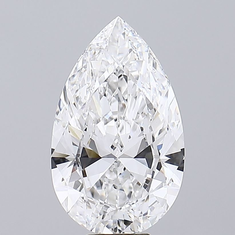 Loose Diamond - PEAR 9.56ct D VVS2: Loose Diamond - PEAR 9.56ct D VVS2 Source: This is a real non-mined Diamond that has been grown in a lab Shape: PEAR Carats: 9.56 Color: D Clarity: VVS2 Certification: IGI Video: