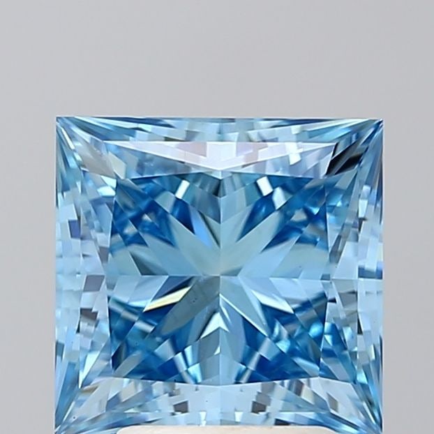 Loose Diamond - PRINCESS 3.52ct Fancy Vivid Blue VS1 (1 of 1)