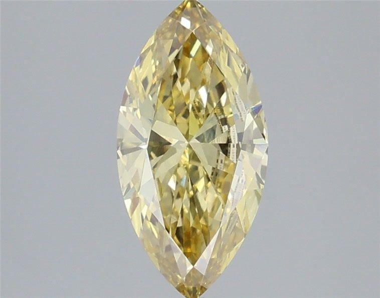 Loose Diamond - MARQUISE 1.26ct Fancy Intense Yellow VVS2: Loose Diamond - MARQUISE 1.26ct Fancy Intense Yellow VVS2 Source: This is a real non-mined Diamond that has been grown in a lab Shape: MARQUISE Carats: 1.26 Color: Fancy Intense Yellow Certification: