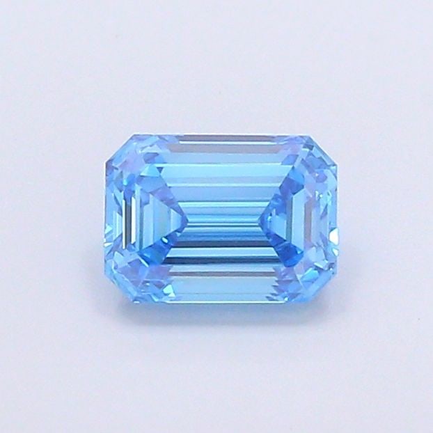 Loose Diamond - EMERALD 1.12ct Fancy Vivid Blue VS1: Loose Diamond - EMERALD 1.12ct Fancy Vivid Blue VS1 Source: This is a real non-mined Diamond that has been grown in a lab Shape: EMERALD Carats: 1.12 Color: Fancy Vivid Blue Certification: IGI Video: