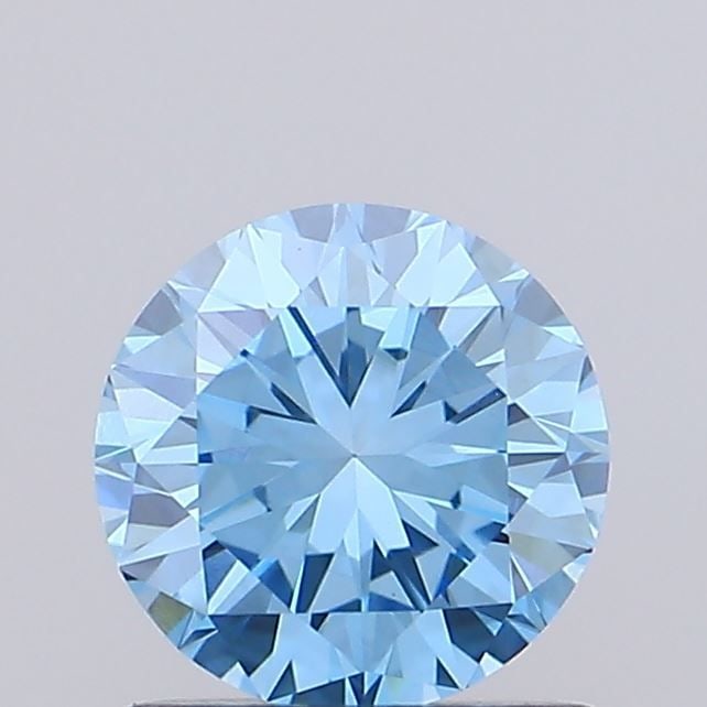 Loose Diamond - ROUND 0.56ct Fancy Vivid Blue VVS2: Loose Diamond - ROUND 0.56ct Fancy Vivid Blue VVS2 Source: This is a real non-mined Diamond that has been grown in a lab Shape: ROUND Carats: 0.56 Color: Fancy Vivid Blue Certification: IGI Video: