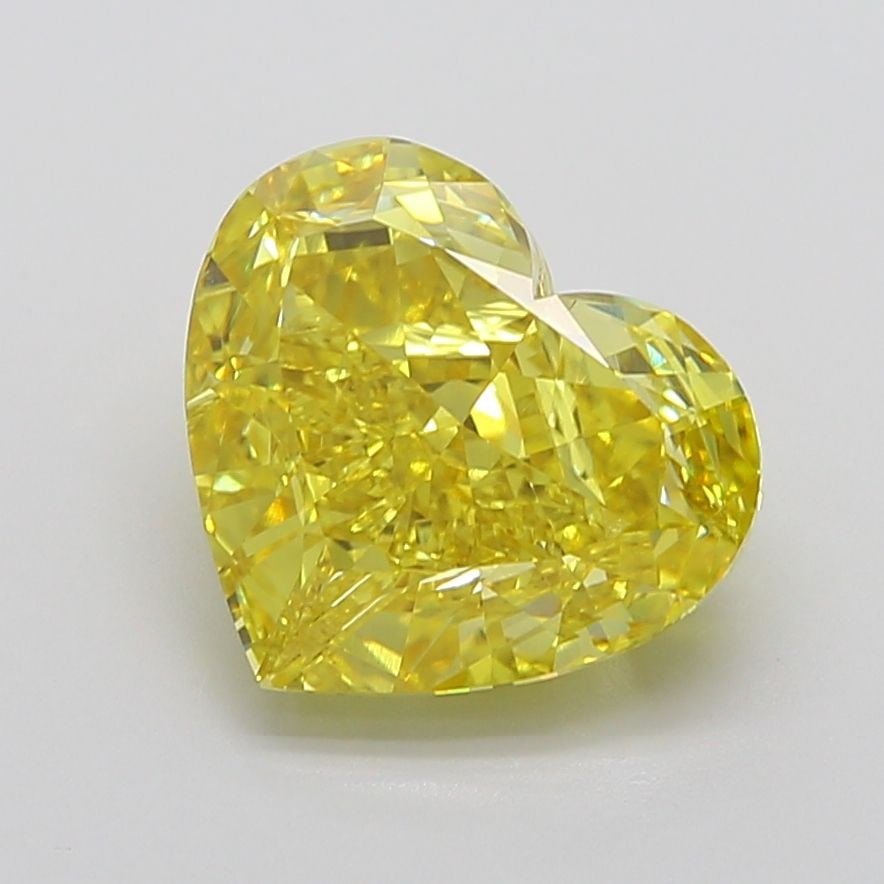 Loose Diamond - HEART 8.6ct Fancy Vivid Yellow VVS2 (1 of 1)