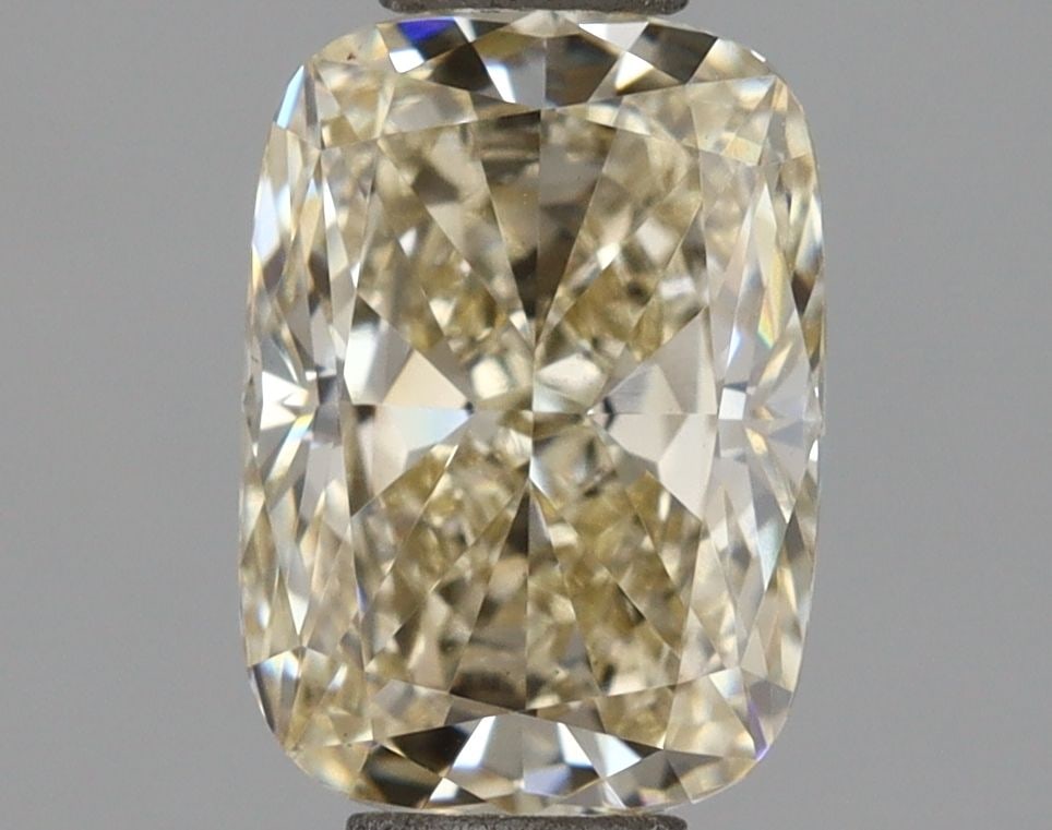 Loose Diamond - CUSHION BRILLIANT 1.13ct Fancy Vivid Yellow VS1: Loose Diamond - CUSHION BRILLIANT 1.13ct Fancy Vivid Yellow VS1 Source: This is a real non-mined Diamond that has been grown in a lab Shape: CUSHION BRILLIANT Carats: 1.13 Color: Fancy Vivid Yellow