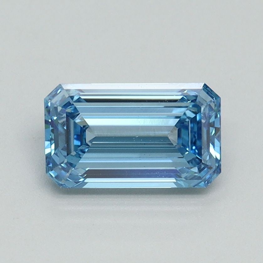 Loose Diamond - EMERALD 1.03ct Fancy Intense Blue VS1: Loose Diamond - EMERALD 1.03ct Fancy Intense Blue VS1 Source: This is a real non-mined Diamond that has been grown in a lab Shape: EMERALD Carats: 1.03 Color: Fancy Intense Blue Certification: IGI Vid
