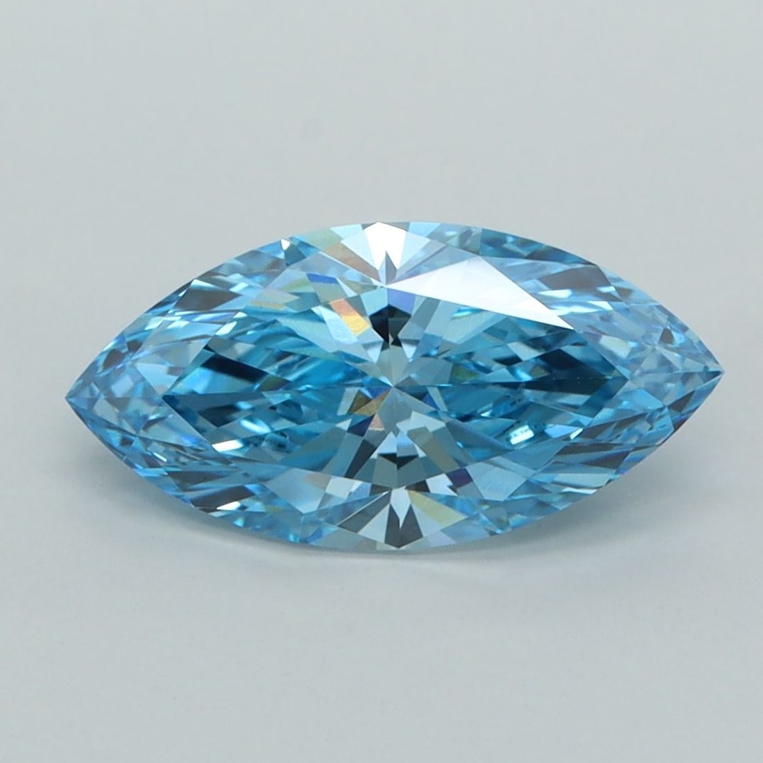 Loose Diamond - MARQUISE 2.05ct Fancy Vivid Blue VVS1: Loose Diamond - MARQUISE 2.05ct Fancy Vivid Blue VVS1 Source: This is a real non-mined Diamond that has been grown in a lab Shape: MARQUISE Carats: 2.05 Color: Fancy Vivid Blue Certification: IGI Vide