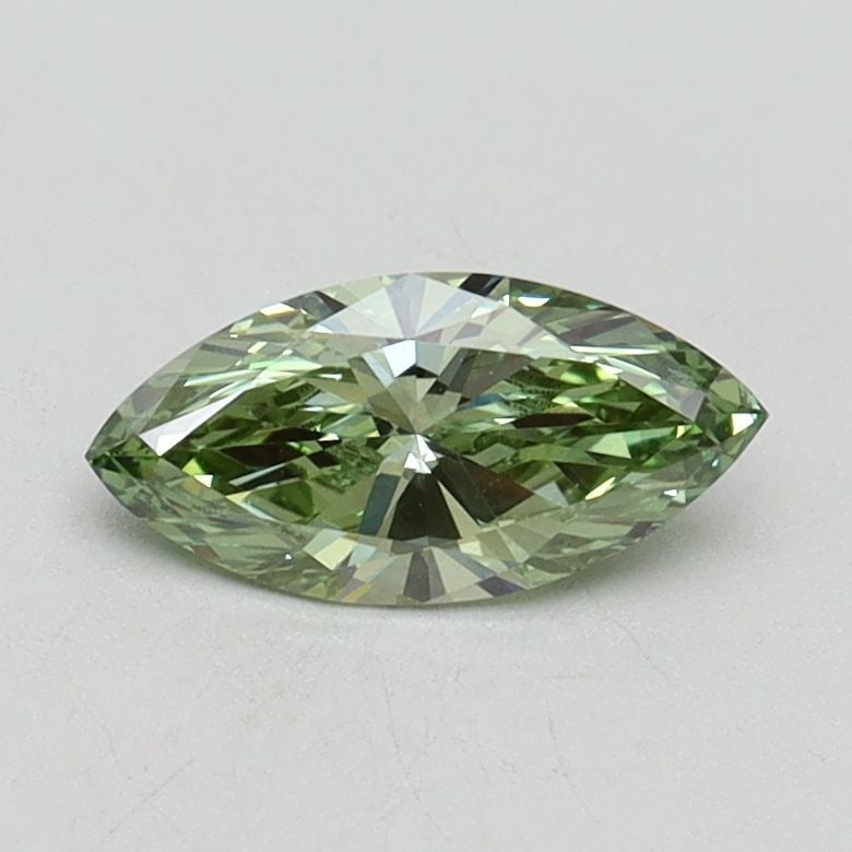 Loose Diamond - MARQUISE 0.5ct Fancy Vivid Green VS1: Loose Diamond - MARQUISE 0.5ct Fancy Vivid Green VS1 Source: This is a real non-mined Diamond that has been grown in a lab Shape: MARQUISE Carats: 0.5 Color: Fancy Vivid Green Certification: IGI Video