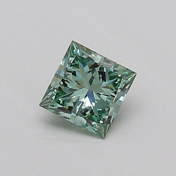 Loose Diamond - PRINCESS 0.32ct Fancy Vivid Green VVS2 (1 of 1)