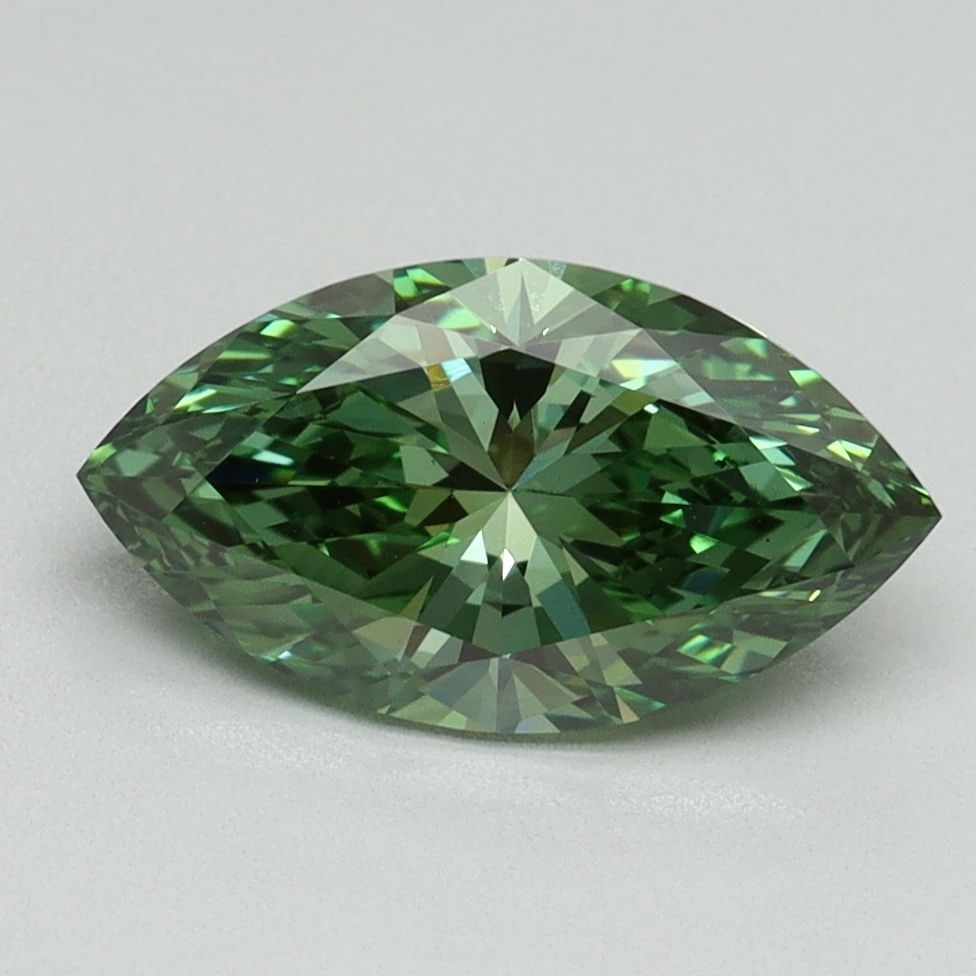 Loose Diamond - MARQUISE 1.71ct Fancy Vivid Green VS1 (1 of 1)