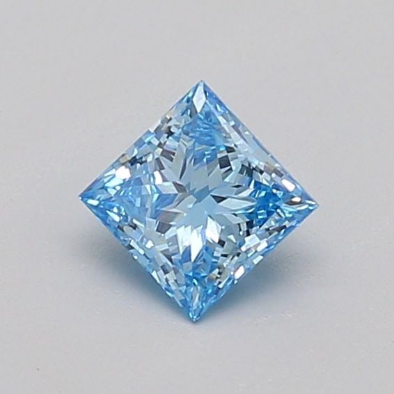 Loose Diamond - PRINCESS 0.39ct Fancy Vivid Blue VS1 (1 of 1)