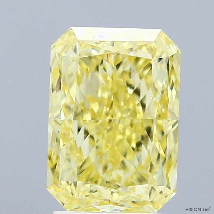 Loose Diamond - RADIANT 2.73ct Fancy Intense Yellow VS1: Loose Diamond - RADIANT 2.73ct Fancy Intense Yellow VS1 Source: This is a real non-mined Diamond that has been grown in a lab Shape: RADIANT Carats: 2.73 Color: Fancy Intense Yellow Certification: IGI