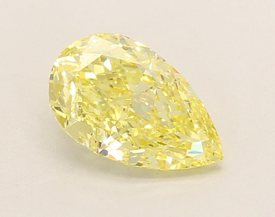 Loose Diamond - PEAR 1.77ct Fancy Intense Yellow VVS2: Loose Diamond - PEAR 1.77ct Fancy Intense Yellow VVS2 Source: This is a real non-mined Diamond that has been grown in a lab Shape: PEAR Carats: 1.77 Color: Fancy Intense Yellow Certification: IGI