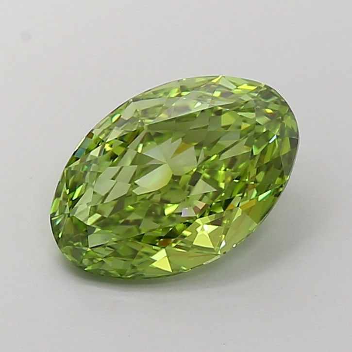 Loose Diamond - OVAL 4.02ct Fancy Vivid Green VVS1 (1 of 1)