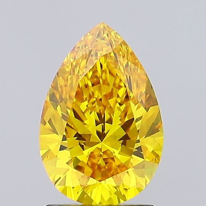 Loose Diamond - PEAR 1.5ct Fancy Vivid Yellow VVS1: Loose Diamond - PEAR 1.5ct Fancy Vivid Yellow VVS1 Source: This is a real non-mined Diamond that has been grown in a lab Shape: PEAR Carats: 1.5 Color: Fancy Vivid Yellow Certification: IGI Video: