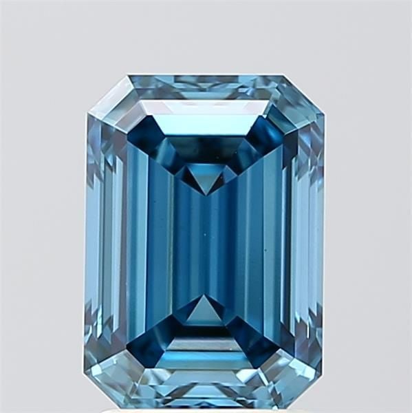 Loose Diamond - EMERALD 2.06ct Fancy Vivid Blue VVS2: Loose Diamond - EMERALD 2.06ct Fancy Vivid Blue VVS2 Source: This is a real non-mined Diamond that has been grown in a lab Shape: EMERALD Carats: 2.06 Color: Fancy Vivid Blue Certification: IGI