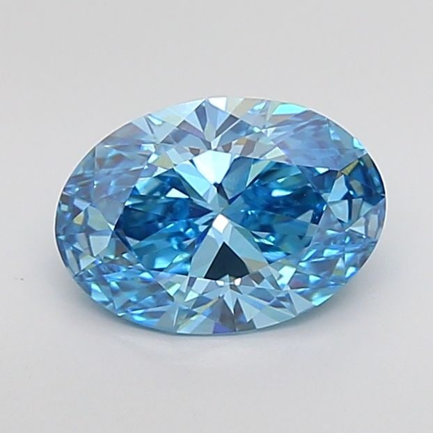 Loose Diamond - OVAL 2.04ct Fancy Vivid Blue VVS2: Loose Diamond - OVAL 2.04ct Fancy Vivid Blue VVS2 Source: This is a real non-mined Diamond that has been grown in a lab Shape: OVAL Carats: 2.04 Color: Fancy Vivid Blue Certification: IGI Video:
