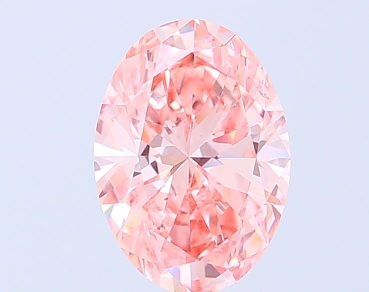 Loose Diamond - OVAL 2.01ct Fancy Vivid Pink VS2: Loose Diamond - OVAL 2.01ct Fancy Vivid Pink VS2 Source: This is a real non-mined Diamond that has been grown in a lab Shape: OVAL Carats: 2.01 Color: Fancy Vivid Pink Certification: IGI Video: