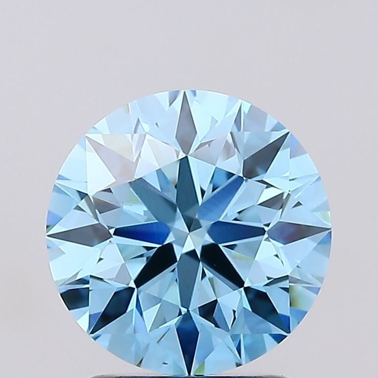 Loose Diamond - ROUND 2.0ct Fancy Vivid Blue VS1: Loose Diamond - ROUND 2.0ct Fancy Vivid Blue VS1 Source: This is a real non-mined Diamond that has been grown in a lab Shape: ROUND Carats: 2.0 Color: Fancy Vivid Blue Certification: IGI Video:
