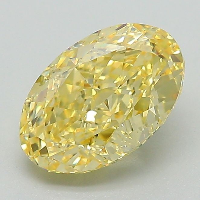 Loose Diamond - OVAL 1.68ct Fancy Intense Yellow VS2: Loose Diamond - OVAL 1.68ct Fancy Intense Yellow VS2 Source: This is a real non-mined Diamond that has been grown in a lab Shape: OVAL Carats: 1.68 Color: Fancy Intense Yellow Certification: IGI Video