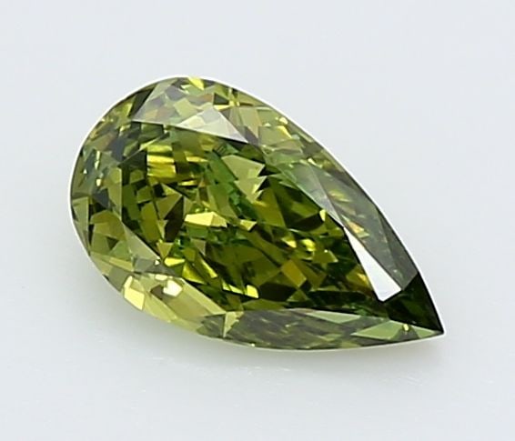 Loose Diamond - PEAR 0.44ct Fancy Vivid Green VS1: Loose Diamond - PEAR 0.44ct Fancy Vivid Green VS1 Source: This is a real non-mined Diamond that has been grown in a lab Shape: PEAR Carats: 0.44 Color: Fancy Vivid Green Certification: IGI Video: