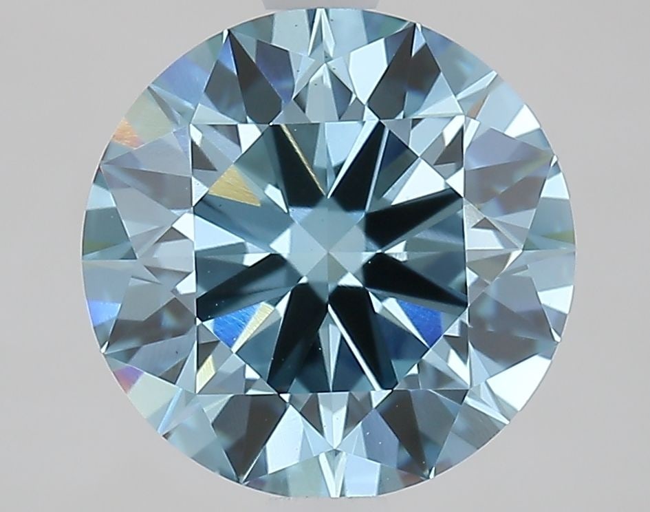 Ideal Loose Diamond - ROUND 2.44ct Fancy Vivid Blue VS1: Ideal Loose Diamond - ROUND 2.44ct Fancy Vivid Blue VS1 Source: This is a real non-mined Diamond that has been grown in a lab Shape: ROUND Carats: 2.44 Color: Fancy Vivid Blue Certification: IGI Video