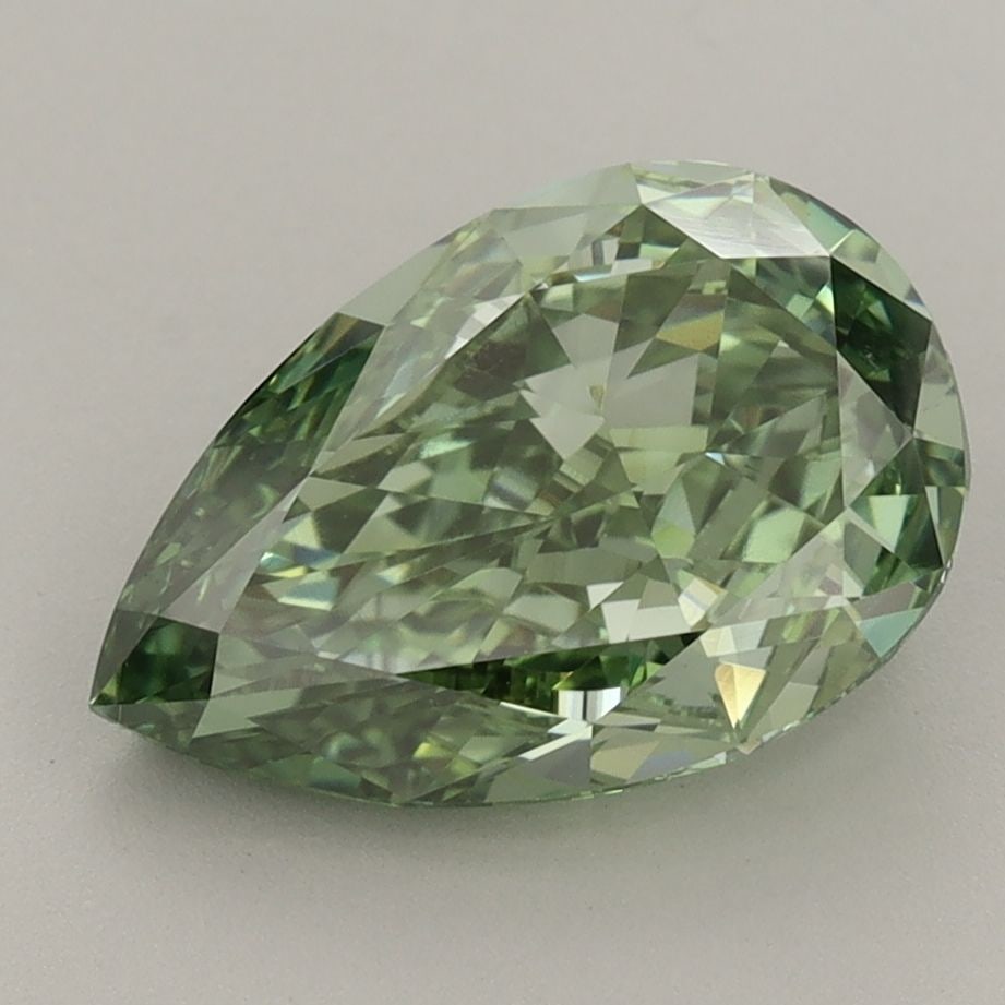 Loose Diamond - PEAR 3.04ct Fancy Vivid Green VVS2 (1 of 1)