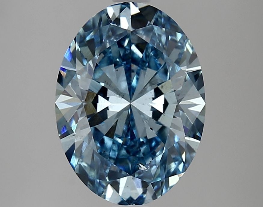 Loose Diamond - OVAL 2.88ct Fancy Vivid Blue SI1 (1 of 1)