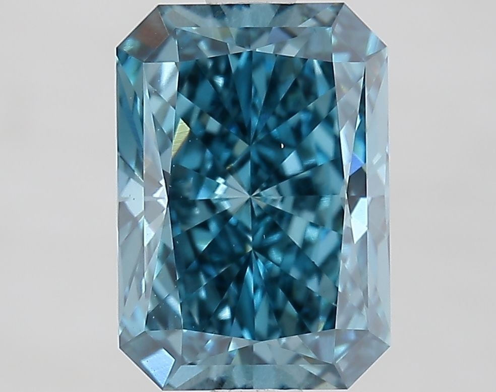 Loose Diamond - RADIANT 2.01ct Fancy Vivid Blue VS1: Loose Diamond - RADIANT 2.01ct Fancy Vivid Blue VS1 Source: This is a real non-mined Diamond that has been grown in a lab Shape: RADIANT Carats: 2.01 Color: Fancy Vivid Blue Certification: IGI