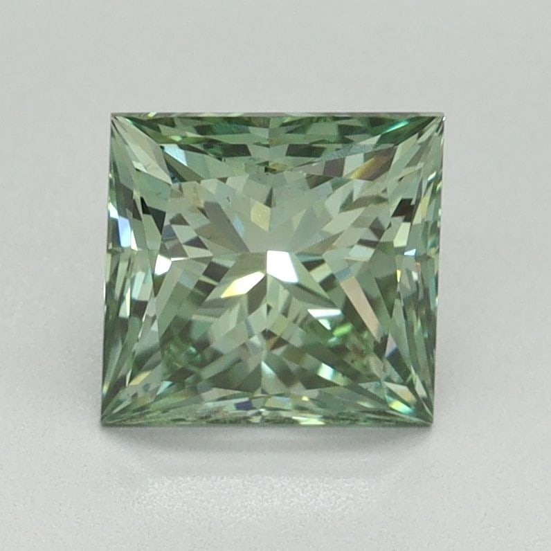 Loose Diamond - PRINCESS 1.55ct Fancy Vivid Green VS2: Loose Diamond - PRINCESS 1.55ct Fancy Vivid Green VS2 Source: This is a real non-mined Diamond that has been grown in a lab Shape: PRINCESS Carats: 1.55 Color: Fancy Vivid Green Certification: IGI