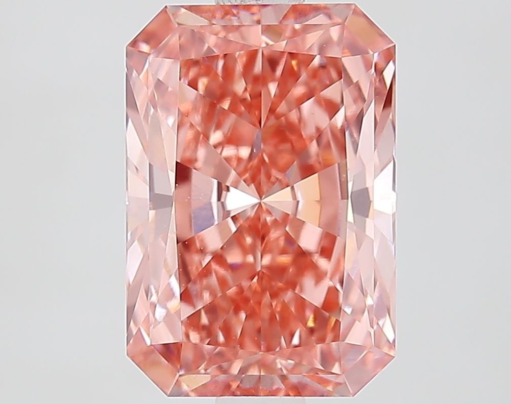 Loose Diamond - RADIANT 2.52ct Fancy Vivid Pink VVS2: Loose Diamond - RADIANT 2.52ct Fancy Vivid Pink VVS2 Source: This is a real non-mined Diamond that has been grown in a lab Shape: RADIANT Carats: 2.52 Color: Fancy Vivid Pink Certification: IGI