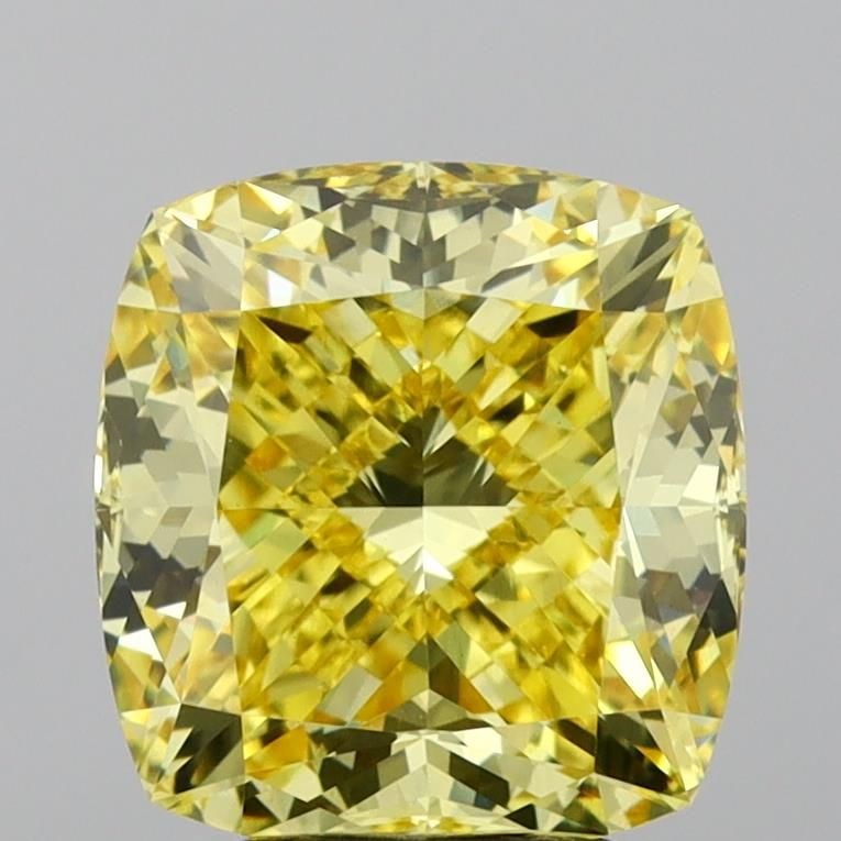Loose Diamond - CUSHION MODIFIED 4.08ct Fancy Intense Yellow VVS2 (1 of 1)