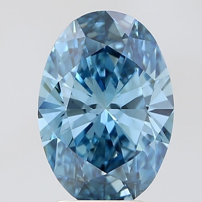 Loose Diamond - OVAL 3.05ct Fancy Vivid Blue VS1: Loose Diamond - OVAL 3.05ct Fancy Vivid Blue VS1 Source: This is a real non-mined Diamond that has been grown in a lab Shape: OVAL Carats: 3.05 Color: Fancy Vivid Blue Certification: IGI Video: