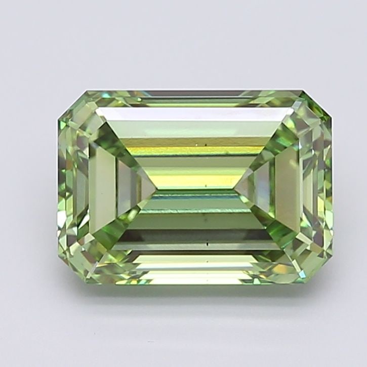 Loose Diamond - EMERALD 5.11ct Fancy Vivid Green VS2 (1 of 1)