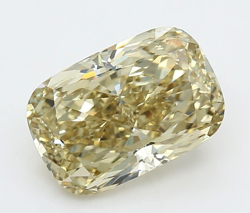 Loose Diamond - CUSHION MODIFIED 4.02ct Fancy Yellow VVS2 (1 of 1)