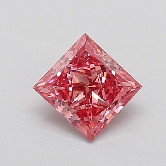 Loose Diamond - PRINCESS 1.0ct Fancy Vivid Pink VS1: Loose Diamond - PRINCESS 1.0ct Fancy Vivid Pink VS1 Source: This is a real non-mined Diamond that has been grown in a lab Shape: PRINCESS Carats: 1.0 Color: Fancy Vivid Pink Certification: IGI The