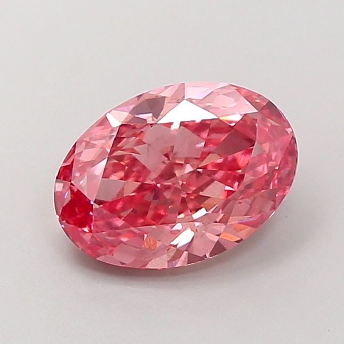 Loose Diamond - OVAL 5.09ct Fancy Vivid Pink VS2: Loose Diamond - OVAL 5.09ct Fancy Vivid Pink VS2 Source: This is a real non-mined Diamond that has been grown in a lab Shape: OVAL Carats: 5.09 Color: Fancy Vivid Pink Certification: IGI Video: