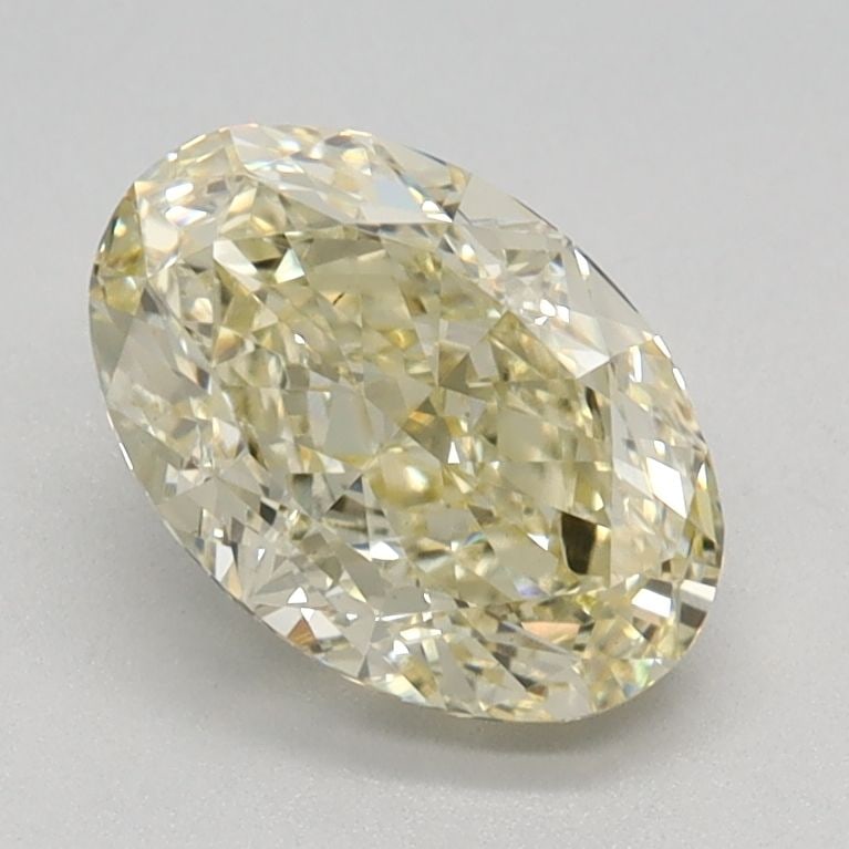 Loose Diamond - OVAL 1.26ct Fancy Light Yellow VS1: Loose Diamond - OVAL 1.26ct Fancy Light Yellow VS1 Source: This is a real non-mined Diamond that has been grown in a lab Shape: OVAL Carats: 1.26 Color: Fancy Light Yellow Certification: IGI Video: