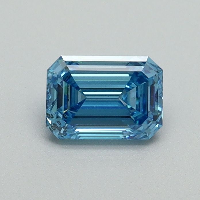 Loose Diamond - EMERALD 0.53ct Fancy Vivid Blue SI1: Loose Diamond - EMERALD 0.53ct Fancy Vivid Blue SI1 Source: This is a real non-mined Diamond that has been grown in a lab Shape: EMERALD Carats: 0.53 Color: Fancy Vivid Blue Certification: IGI Video: