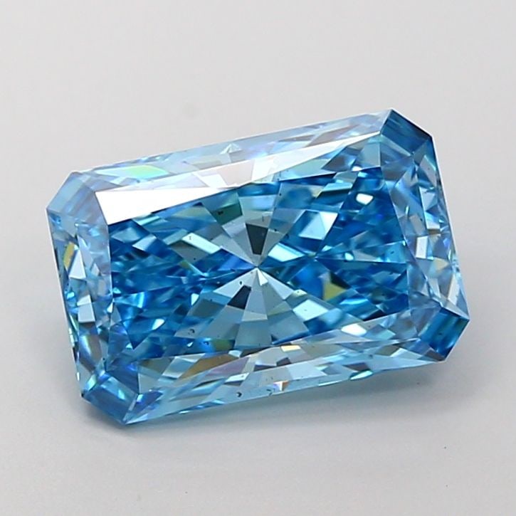 Loose Diamond - RADIANT 3.52ct Fancy Vivid Blue VS2: Loose Diamond - RADIANT 3.52ct Fancy Vivid Blue VS2 Source: This is a real non-mined Diamond that has been grown in a lab Shape: RADIANT Carats: 3.52 Color: Fancy Vivid Blue Certification: IGI