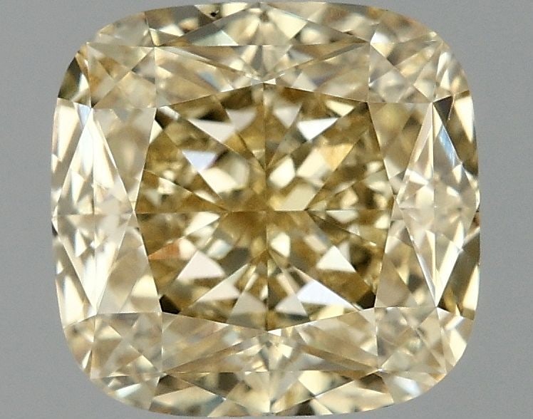 Loose Diamond - CUSHION MODIFIED 2.09ct Fancy Vivid Yellow VS1: Loose Diamond - CUSHION MODIFIED 2.09ct Fancy Vivid Yellow VS1 Source: This is a real non-mined Diamond that has been grown in a lab Shape: CUSHION MODIFIED Carats: 2.09 Color: Fancy Vivid Yellow Cert