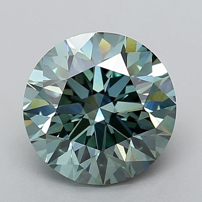 Loose Diamond - ROUND 3.02ct Fancy Vivid Green VS1: Loose Diamond - ROUND 3.02ct Fancy Vivid Green VS1 Source: This is a real non-mined Diamond that has been grown in a lab Shape: ROUND Carats: 3.02 Color: Fancy Vivid Green Certification: IGI Video: