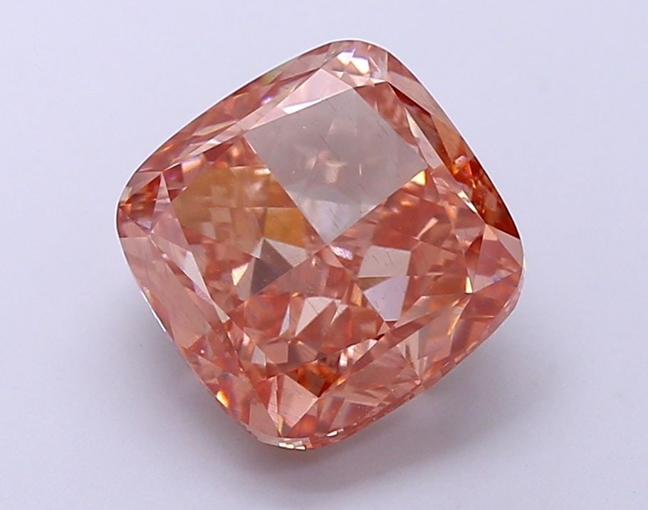Loose Diamond - CUSHION MODIFIED 5.51ct Fancy Vivid Brownish Pink SI1: Loose Diamond - CUSHION MODIFIED 5.51ct Fancy Vivid Brownish Pink SI1 Source: This is a real non-mined Diamond that has been grown in a lab Shape: CUSHION MODIFIED Carats: 5.51 Color: Fancy Vivid Brow