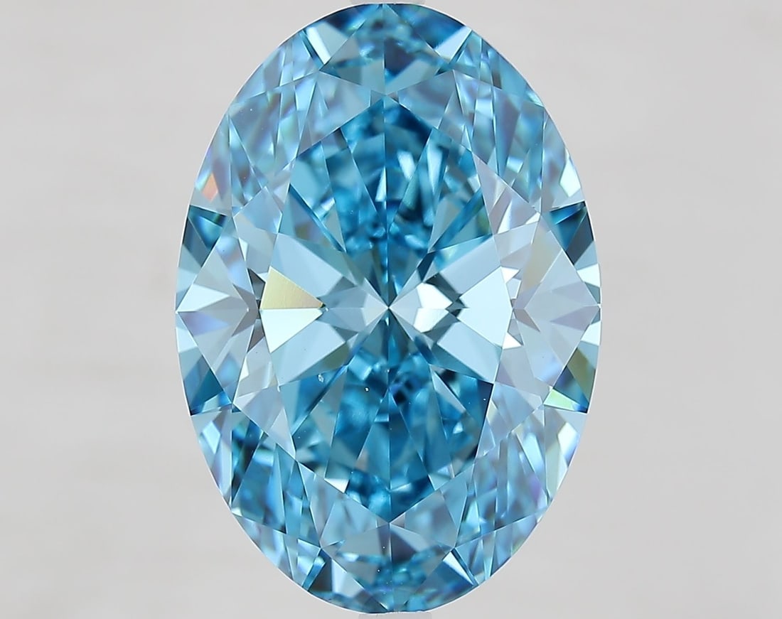 Loose Diamond - OVAL 10.01ct Fancy Vivid Blue VS1 (1 of 1)