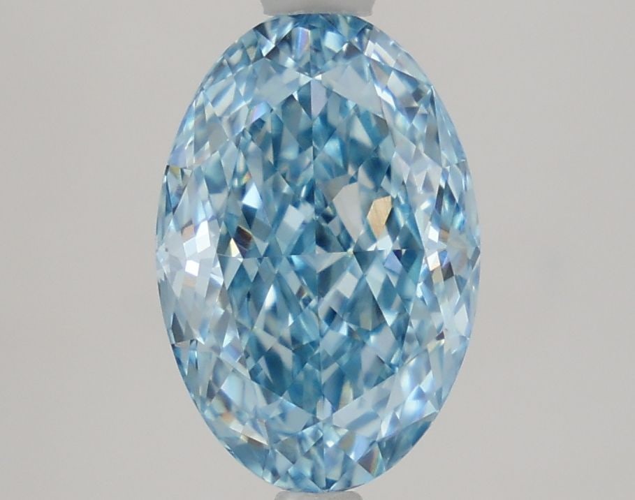 Loose Diamond - OVAL 2.59ct Fancy Vivid Blue VVS2: Loose Diamond - OVAL 2.59ct Fancy Vivid Blue VVS2 Source: This is a real non-mined Diamond that has been grown in a lab Shape: OVAL Carats: 2.59 Color: Fancy Vivid Blue Certification: IGI Video: