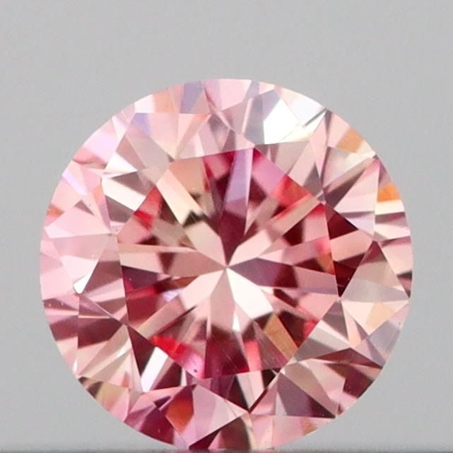 Loose Diamond - ROUND 0.19ct Fancy Intense Pink VVS2 (1 of 1)