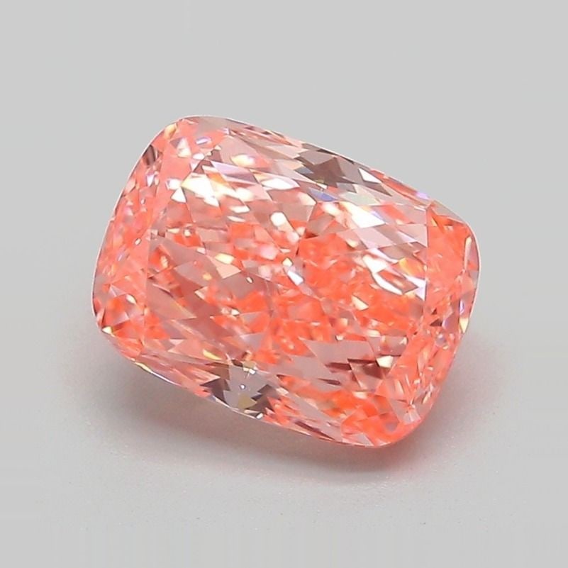 Loose Diamond - CUSHION MODIFIED 2.17ct Fancy Vivid Pink VVS2: Loose Diamond - CUSHION MODIFIED 2.17ct Fancy Vivid Pink VVS2 Source: This is a real non-mined Diamond that has been grown in a lab Shape: CUSHION MODIFIED Carats: 2.17 Color: Fancy Vivid Pink Certifi