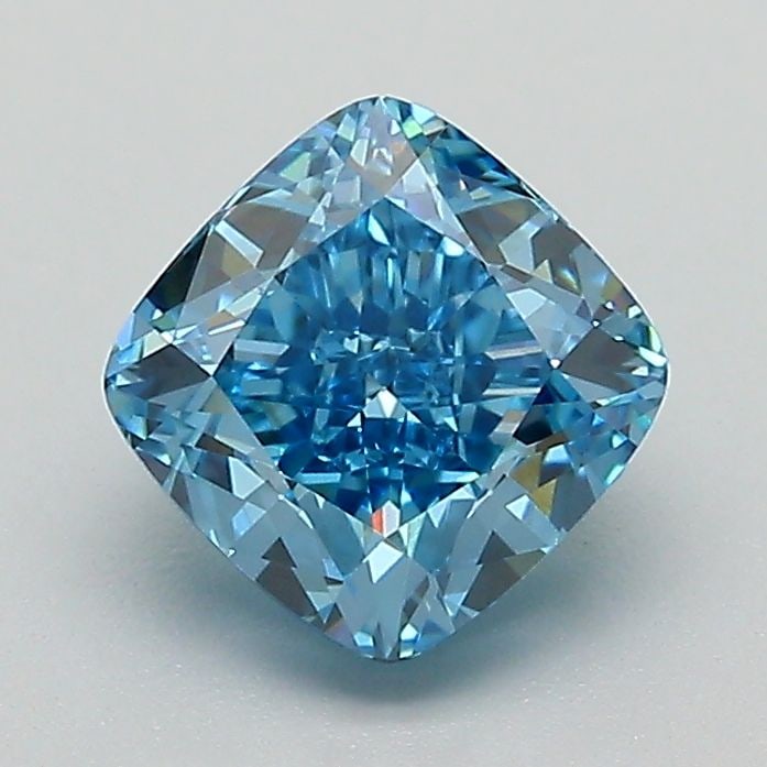 Loose Diamond - CUSHION MODIFIED 1.53ct Fancy Vivid Blue VVS2: Loose Diamond - CUSHION MODIFIED 1.53ct Fancy Vivid Blue VVS2 Source: This is a real non-mined Diamond that has been grown in a lab Shape: CUSHION MODIFIED Carats: 1.53 Color: Fancy Vivid Blue
