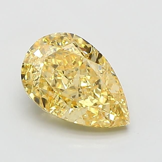 Loose Diamond - PEAR 1.0ct Fancy Vivid Yellow VS1: Loose Diamond - PEAR 1.0ct Fancy Vivid Yellow VS1 Source: This is a real non-mined Diamond that has been grown in a lab Shape: PEAR Carats: 1.0 Color: Fancy Vivid Yellow Certification: IGI Video: