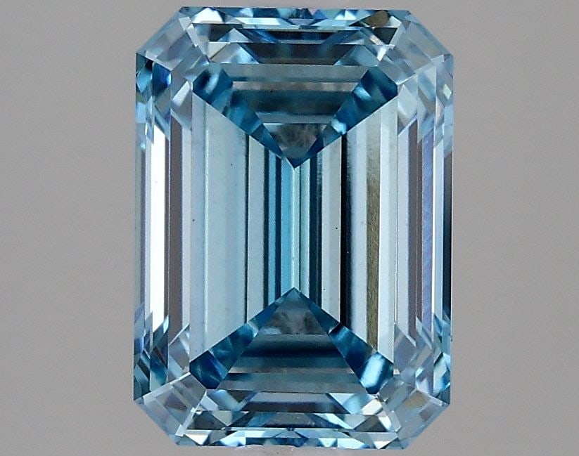 Loose Diamond - EMERALD 2.77ct Fancy Vivid Blue VS1 (1 of 1)