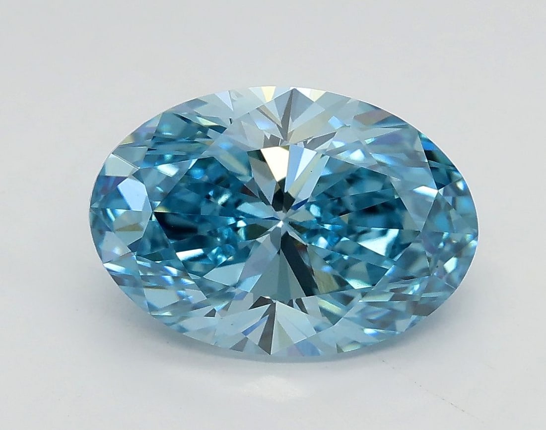 Loose Diamond - OVAL 2.72ct Fancy Vivid Blue VS1: Loose Diamond - OVAL 2.72ct Fancy Vivid Blue VS1 Source: This is a real non-mined Diamond that has been grown in a lab Shape: OVAL Carats: 2.72 Color: Fancy Vivid Blue Certification: IGI Video: