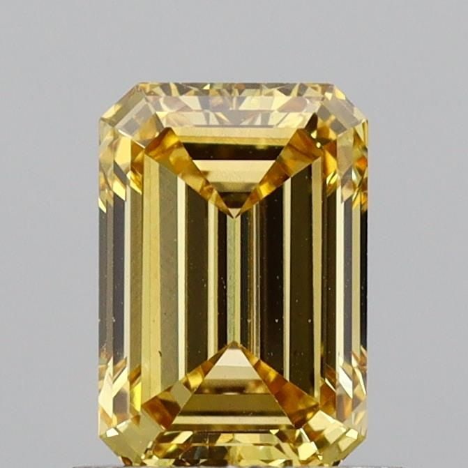 Loose Diamond - EMERALD 1.04ct Fancy Vivid Yellow VS1 (1 of 1)